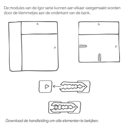 Wehkamp Home Igor Modulair Bankelement (Chaise Links)