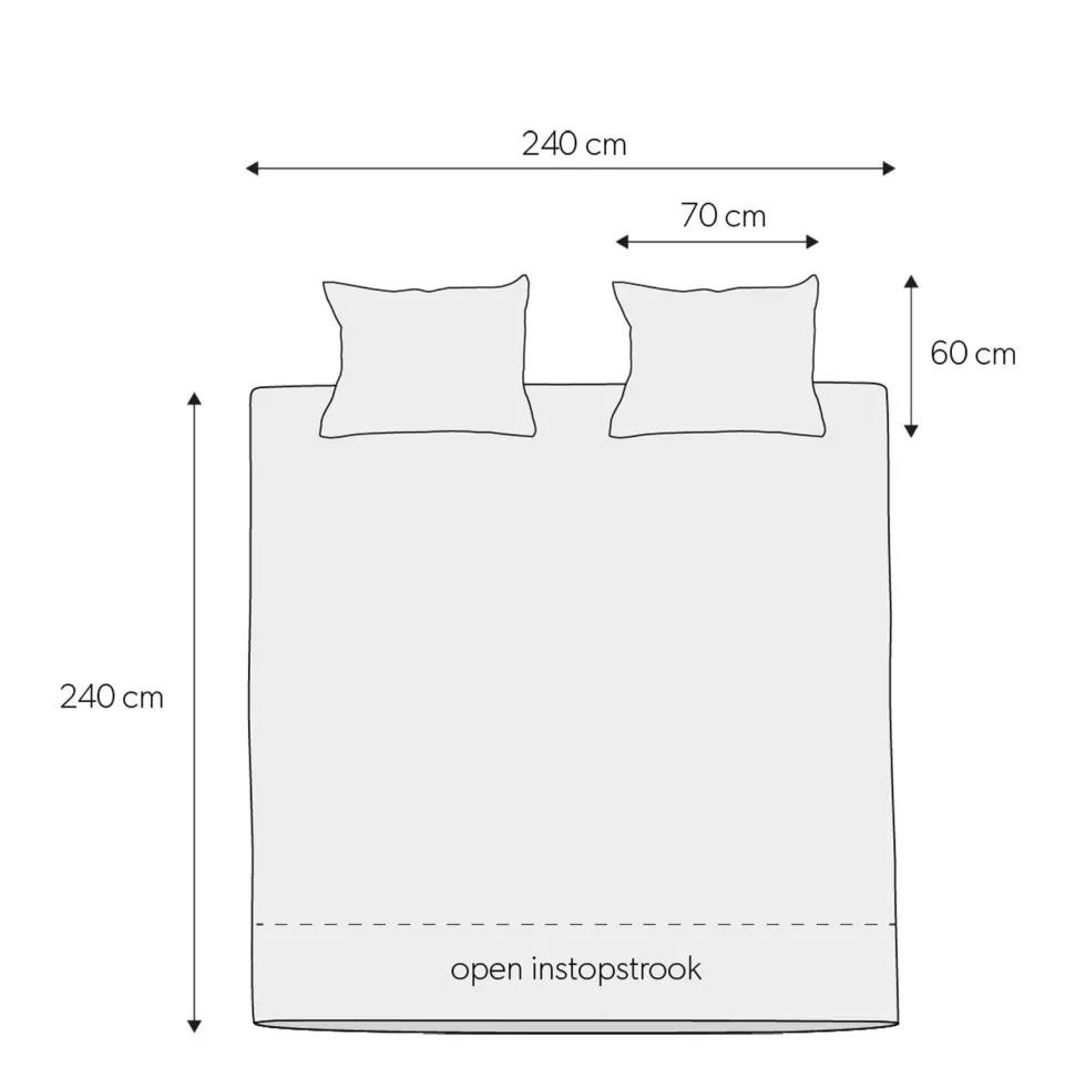 Wehkamp Home Katoenen Dekbedovertrek Lits-Jumeaux (240X220 Cm)