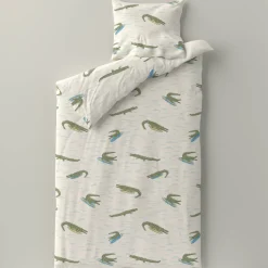 Wehkamp Home Katoenen Dekbedovertrek 1 Persoons Surfin Croco (140X200 Cm)