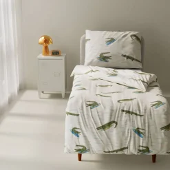 Wehkamp Home Katoenen Dekbedovertrek 1 Persoons Surfin Croco (140X200 Cm)
