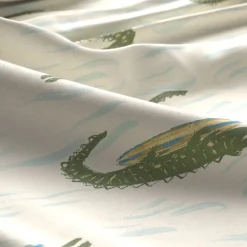 Wehkamp Home Katoenen Dekbedovertrek 1 Persoons Surfin Croco (140X200 Cm)