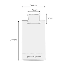 Wehkamp Home Katoenen Dekbedovertrek 1 Persoons (140X220 Cm)