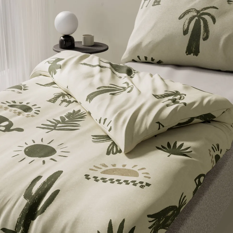Wehkamp Home Katoenen Dekbedovertrek 1 Persoons Sunrise Desert (140X200 Cm)