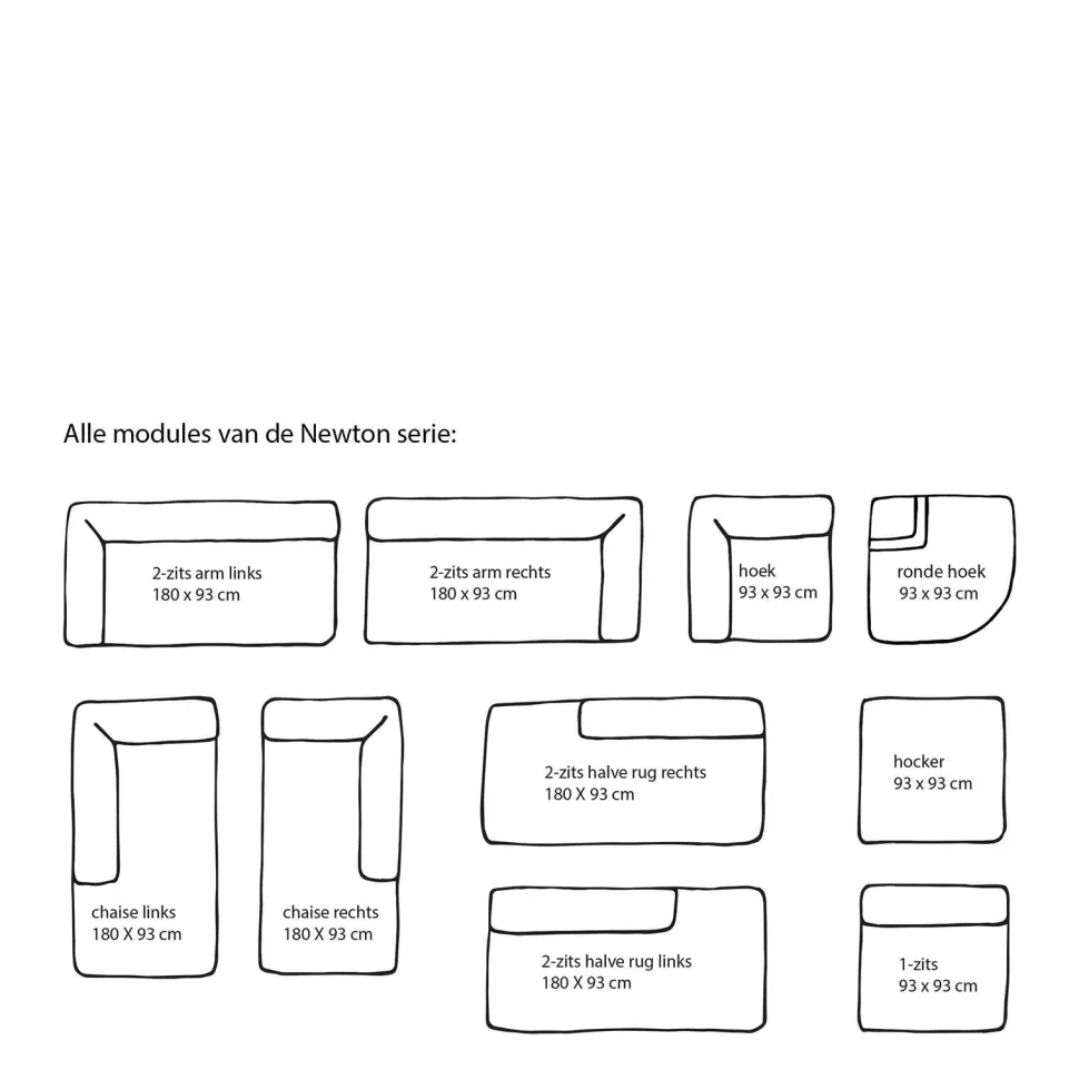 Wehkamp Home Newton Modulair Bankelement (Boucle ) (Ronde Hoek)