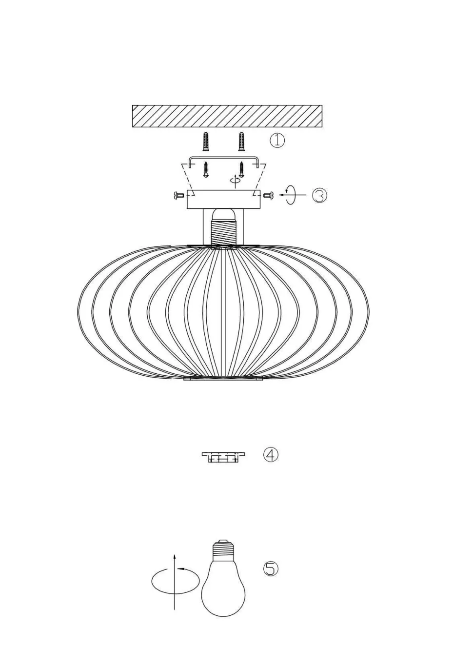 Wehkamp Home Plafondlamp Cage