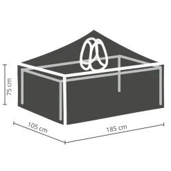 Winza Outdoor Covers Tuinmeubelhoes Tafel Tot 180 Cm + Bobbin