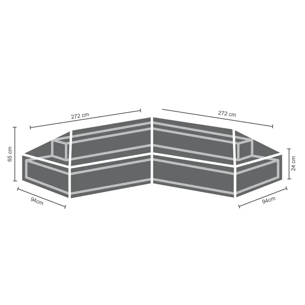 Winza Outdoor Covers Tuinmeubelhoes L-Vorm 272