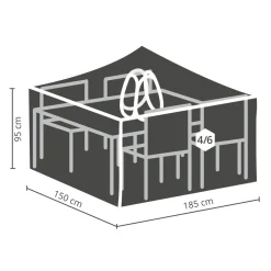 Winza Outdoor Covers Tuinmeubelhoes Tuinset M + Bobbin