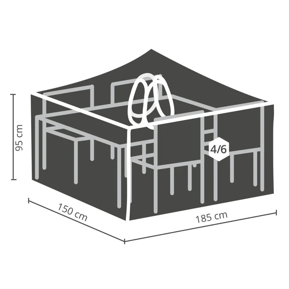 Winza Outdoor Covers Tuinmeubelhoes Tuinset M + Bobbin