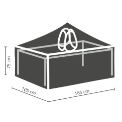Winza Outdoor Covers Tuinmeubelhoes Tafel Tot 160 Cm + Bobbin