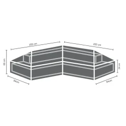 Winza Outdoor Covers Tuinmeubelhoes L-Vorm 255