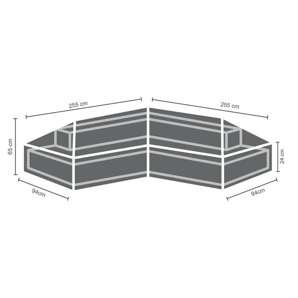 Winza Outdoor Covers Tuinmeubelhoes L-Vorm 255