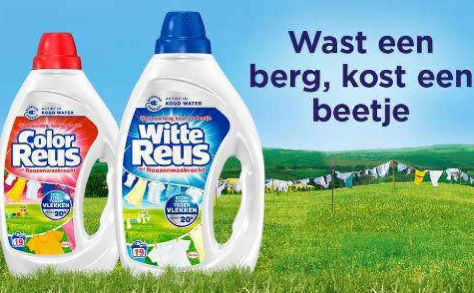 Witte Reus Color Reus Gel - Vloeibaar Wasmiddel - Gekleurde Was - Voordeelverpakking - 6 X 19 Wasbeurten - 114 Wasbeurten