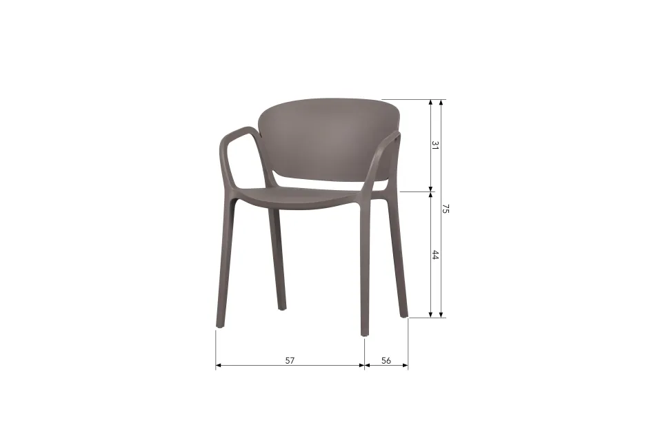 Woood Tuinstoel Bent - Set Van 4
