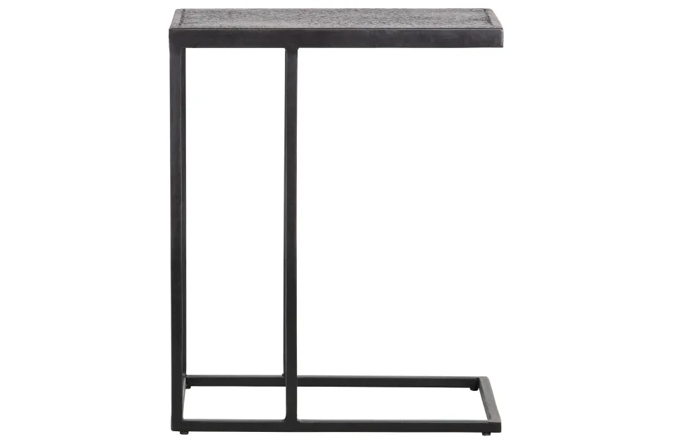 Woood Woood Febe Bijzettafel U Vorm - Metaal - Zwart - 55X45X35