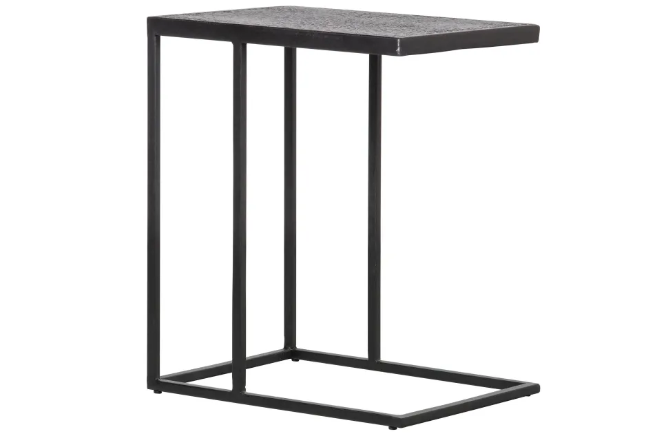 Woood Woood Febe Bijzettafel U Vorm - Metaal - Zwart - 55X45X35