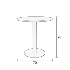 Zuiver Bistrotafel Metsu ( 70 Cm)