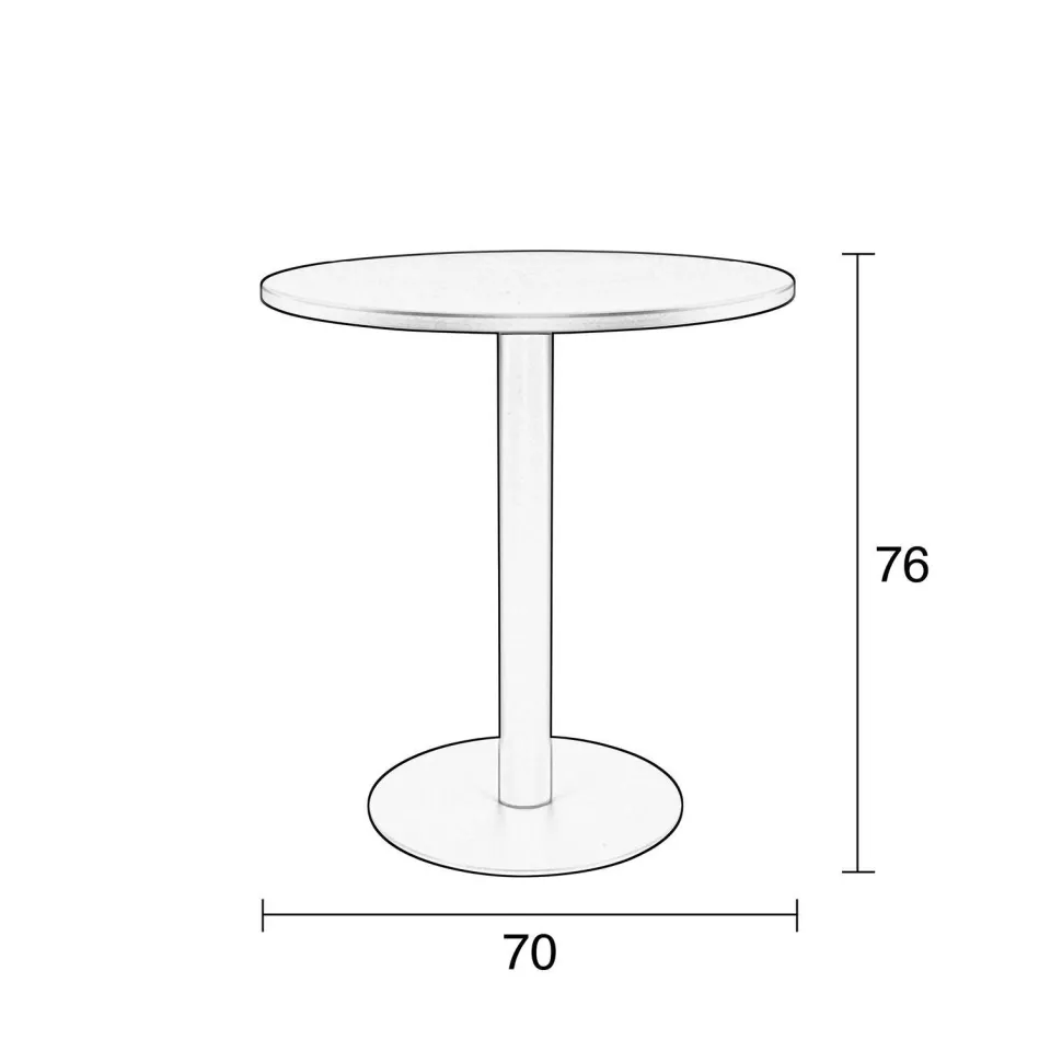 Zuiver Bistrotafel Metsu ( 70 Cm)