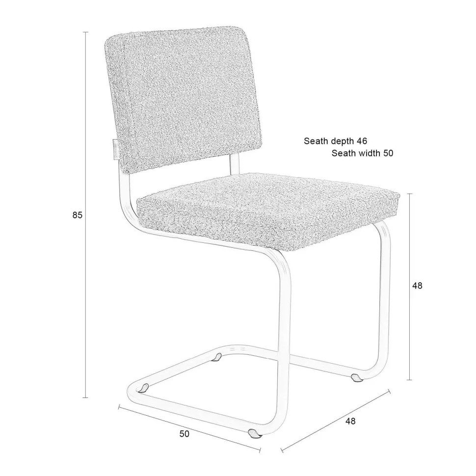 Zuiver Eetkamerstoel (Set Van 2) Ridge Soft