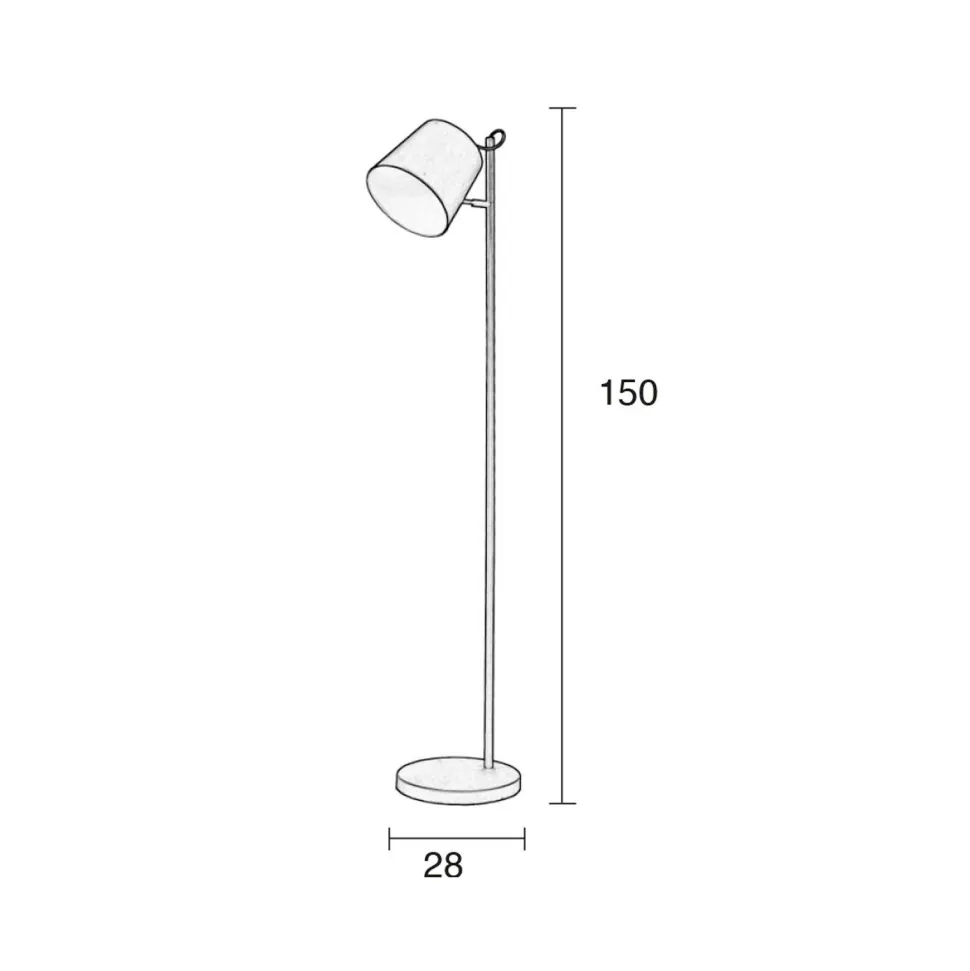 Zuiver Vloerlamp Buckle Head